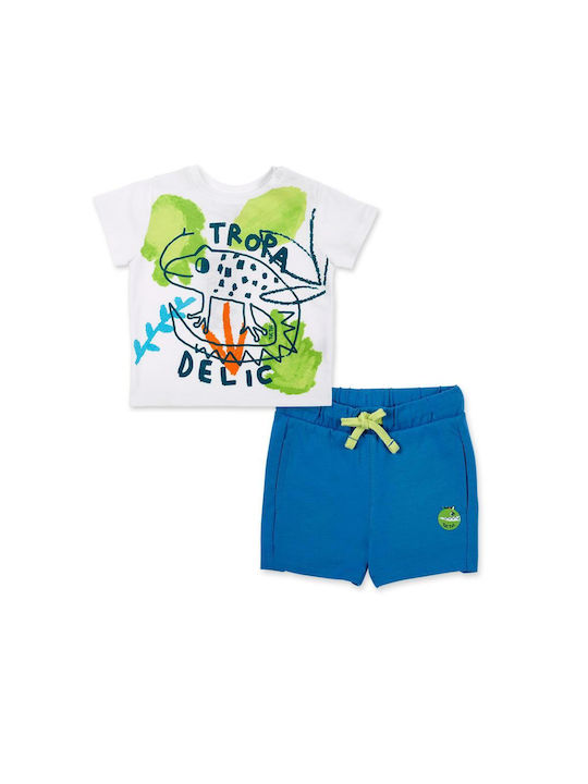 Tuc Tuc Kids Set with Shorts Summer 2pcs White