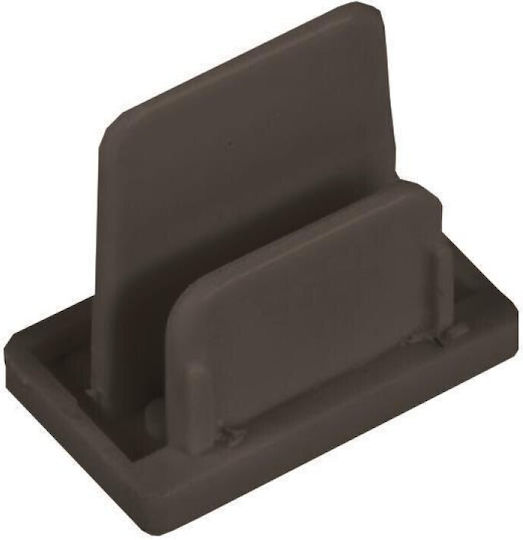 Eurolamp Component Cap for Lighting Fixtures made of Aluminum Black 145-59028