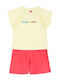 Joyce Kids Set with Shorts Summer 2pcs Yellow