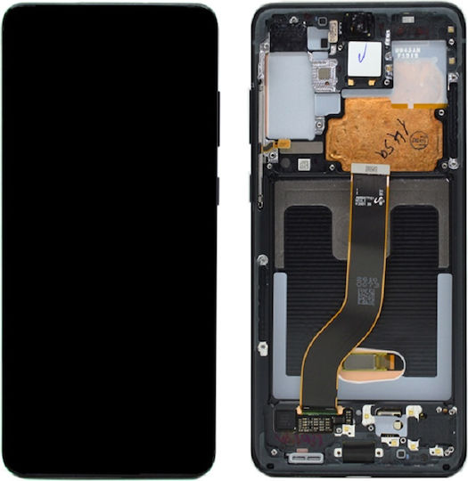 Samsung O ecran cu Mecanism Tactil pentru SAMSUNG Galaxy S20 Plus, S20 Plus 5G (Negru)