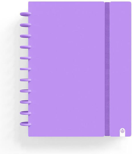 Carchivo Carnet 80 Foi A4 Cu dungi Violet
