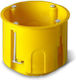 Eurolamp Electrical Box for Drywall IP20 in Yellow Color 40pcs
