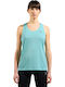 Essentials Women's Summer Sleeveless Turquoise Top