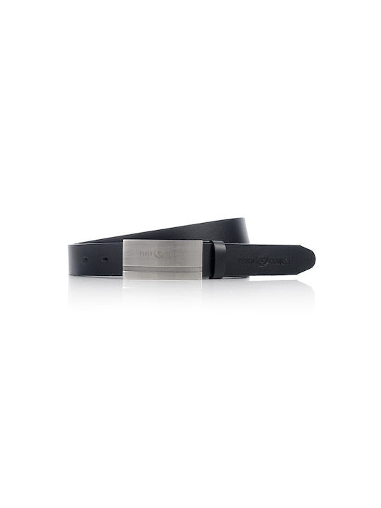 Paolo Peruzzi Men's Wide Belt Black