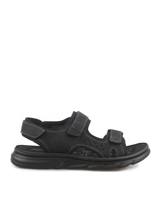 Fshoes Ανδρικά Σανδάλια σε Μαύρο Χρώμα