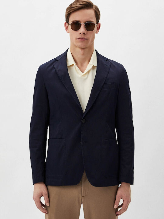 Boss Hanry Men's Suit Jacket Slim Fit Dark Blue