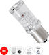 GloboStar Lampen Auto BA15S / P21W Canbus LED Rot 12V 3W 1Stück