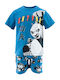 Superheroes Kids' Pajamas Summer Blue