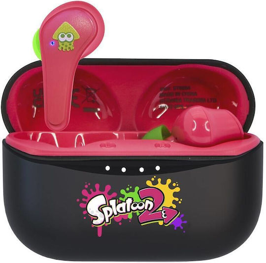 OTL Splatoon TWS In-ear Bluetooth Handsfree Ακουστικά με Θήκη Φόρτισης Κόκκινα