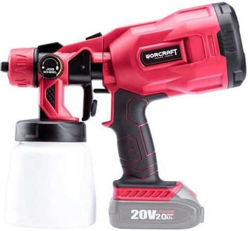 Worcraft Electric Paint Spray Gun with 0.8lt Container