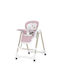 Chipolino Milk Shake Foldable Baby Highchair 2 in 1 with Adjustable Height Flamingo