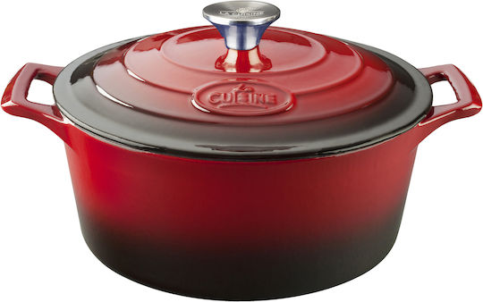La Cuisine Tiefer Topf aus Gusseisen 1.5Es / 18cm