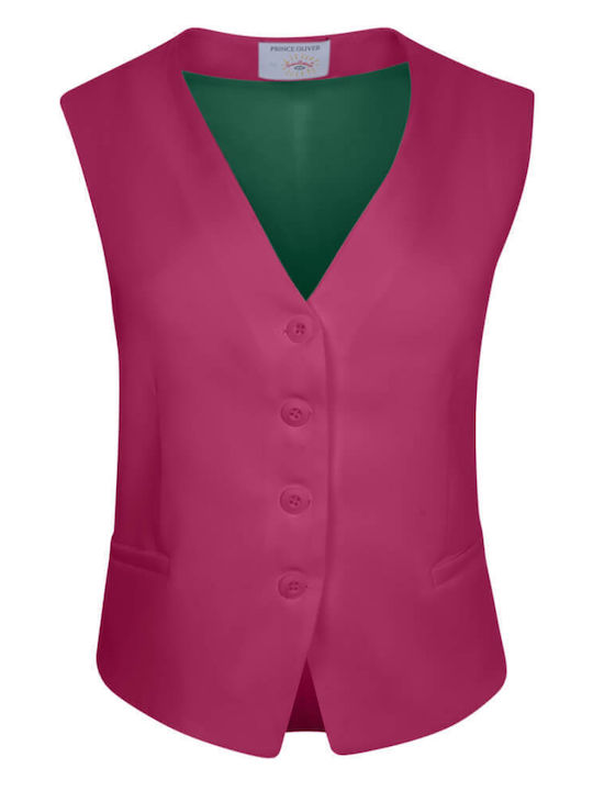 Prince Oliver Short Women's Vest Fuchsia