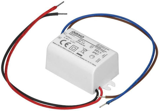 Orno LED-Netzteil Wasserdicht IP67 Leistung 6W mit Ausgangsspannung 12V