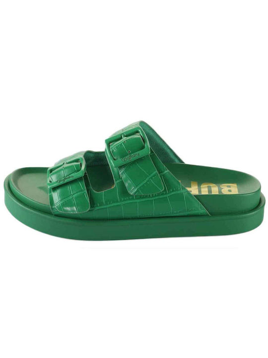 Sandale Casual Damă Flatforme Verzi