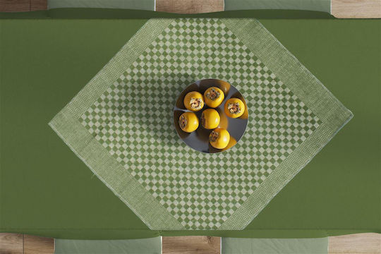 Dimcol Kariert Leinen Green 68x68cm