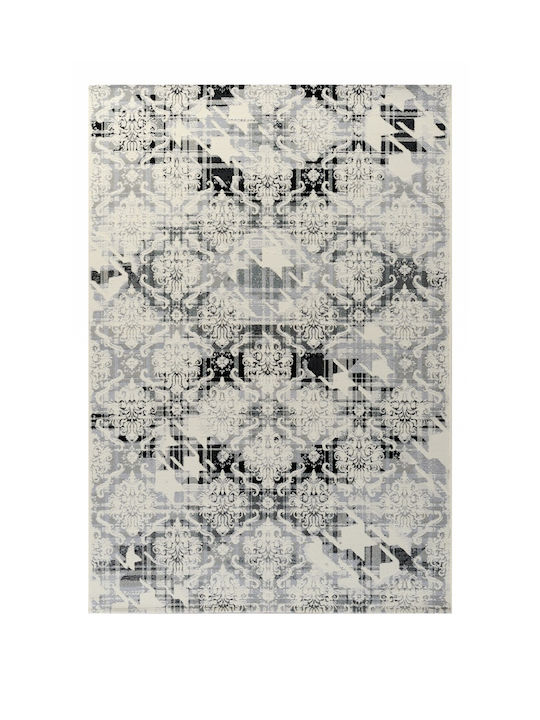 Tzikas Carpets 150x230cm Capri 00629-102 Rug Rectangular Black-White