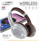 Andowl Q-MAX11 Bluetooth Wireless On Ear Headphones with 8 hours of Operation Silver