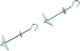 Suport de suspensie Upat 4x100mm Hook Set de 2 bucăți