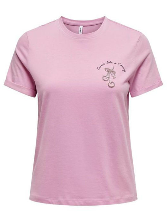 Only Γυναικείο T-shirt Pastel Lavender