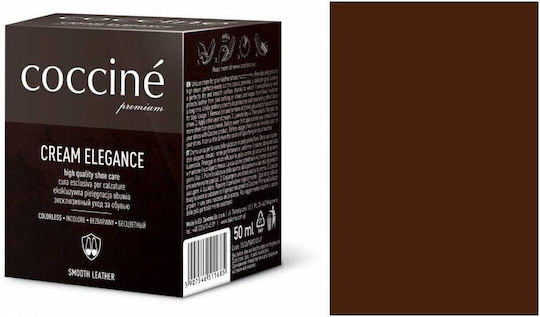 Lustruire pantofi Cream Leather Elegance Dark Brown 50 Ml
