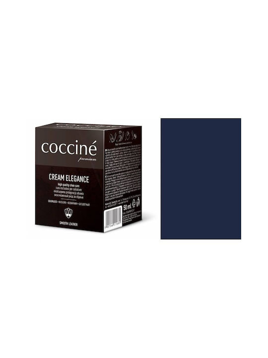 Lustruire pantofi din piele netedă Cream Elegance Navy Blue 50 Ml