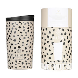 Estia Travel Mug Save The Aegean 350ml Leopard Taupe Estia Travel Mug Save The Aegean 350ml Leopard Taupe
