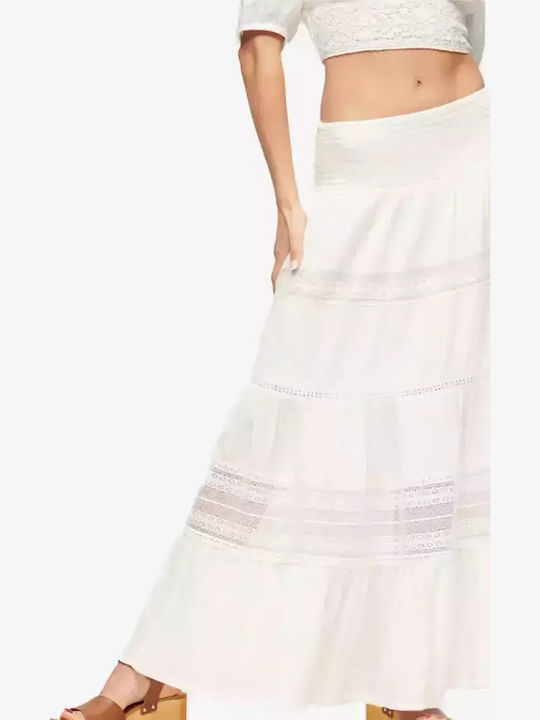 Ibiza Maxi Skirt High-waisted Maxi Skirt White