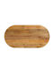 vidaXL Oval Tischoberfläche aus Massivholz Brown 90x40x3.8cm 370153 1Stück