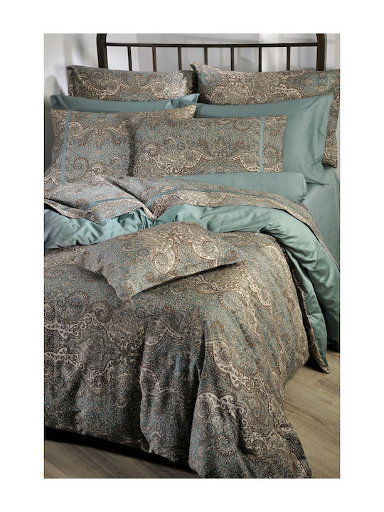 Down Town Home Sheet Sets King Size 305x310cm. 833 Petrol Blue 4pcs