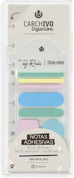 Carchivo Adhesive Bookmarks Ingeniox Pastel Colors Carchivo