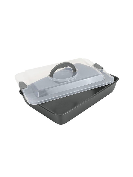 Metaltex Aluminum Baking Pan with Lid with Non-stick Coating