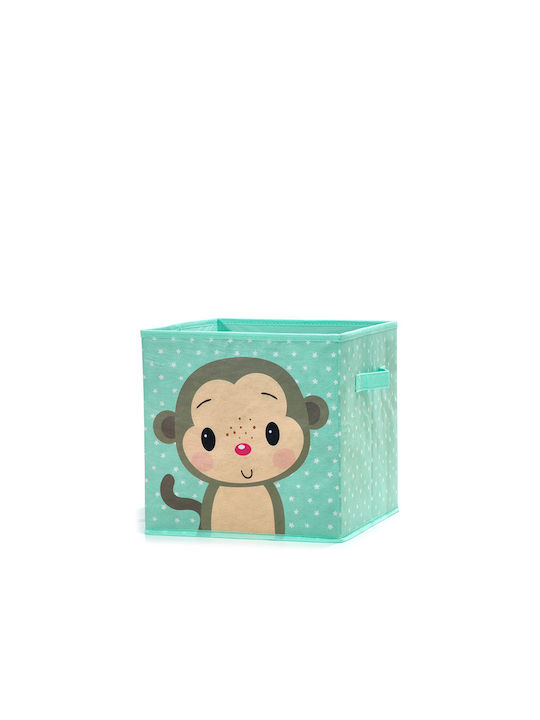General Trade Children's Storage Box made of Fabric Green 30x30x30cm 1pcs