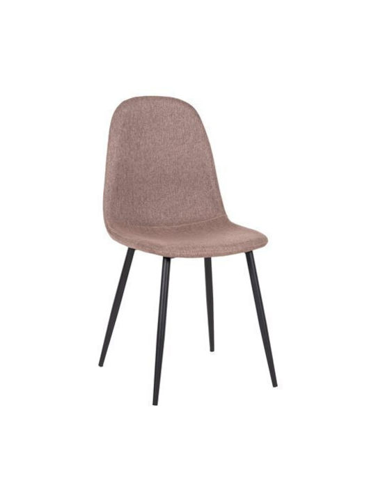 Leonardo Dining Room Fabric Chair Ecru 42x49x84cm