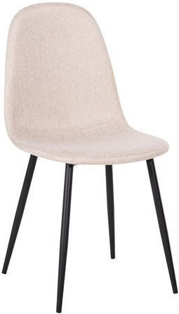 Leonardo Dining Room Fabric Chair Beige 42x49x84cm