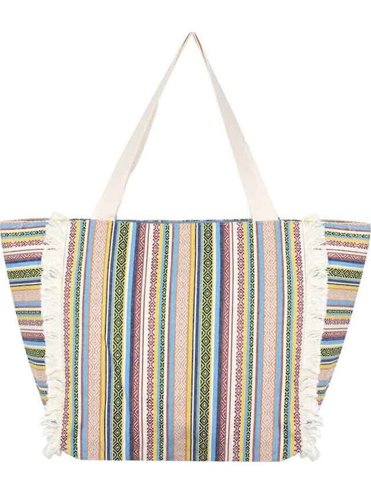 Aquablue Stoff Strandtasche Mehrfarbig Beige