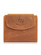 Small Leather Women's Wallet Classic with RFID Orange