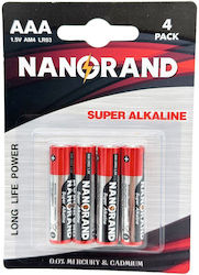 Nanorand AAA 1.5V 4бр 11805