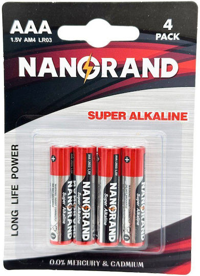 Nanorand Alkaline Batteries AAA 1.5V 4pcs