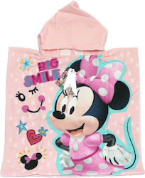 Disney Mouse Kids Beach Poncho Minnie Pink