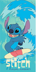 Disney Stitch Kids Beach Towel Turquoise 140x70cm