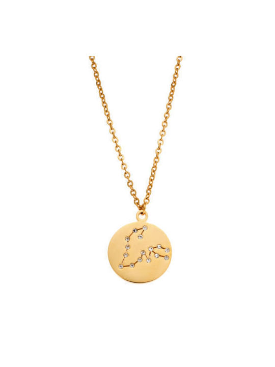 Puppis Necklace from Gold Plated Steel