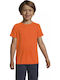 Kids' T-shirt Orange Sporty