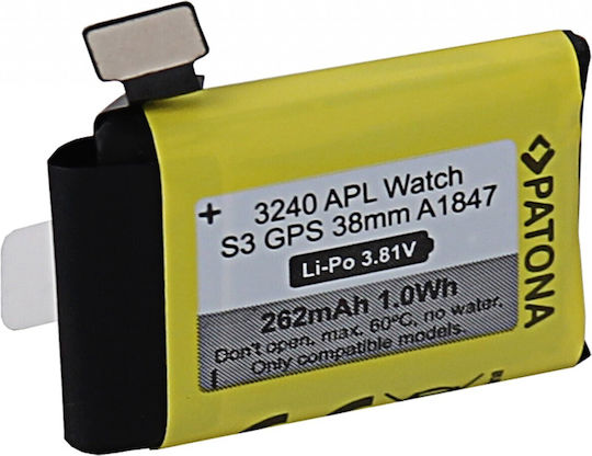 Patona Batterie (Apple Watch Serie 3 GPS 38mm A1847)