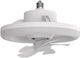 Eurolamp Ceiling Fan 26cm with Light and Remote Control White