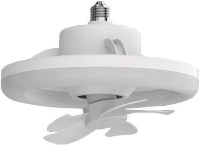 Eurolamp Вентилатор за таван 26см с осветление и дистанционно управление Бял