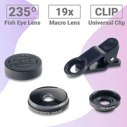 Phone Camera Lens Set Macro / Fisheye 19x