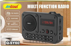 Andowl Qsy60 Tischplatte Dunkelgrau