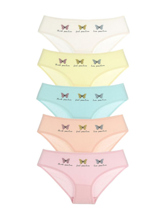 Donella Set of Kids' Briefs Multicolored 5pcs