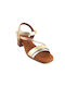 Pegabo Leather Women's Sandals Multicolour